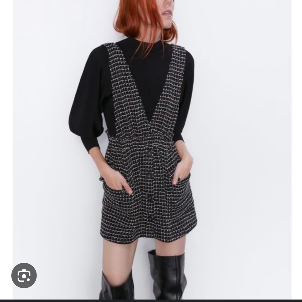Zara Midi Textured Dress Size medium